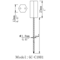 Plastique ABS GC-C1801 et fil d’acier cabe seal